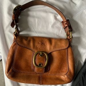 Vintage Brown Leather Coach Purse